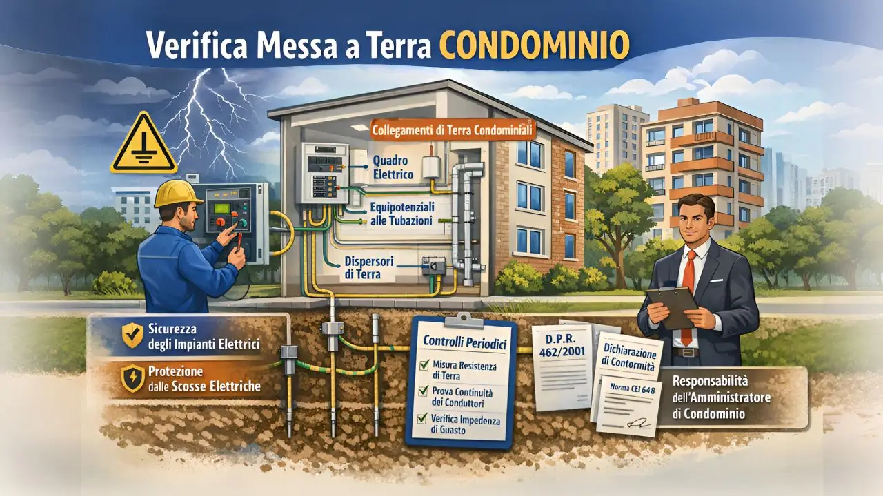 Verifica di messa a terra condominio: obbligo e responsabilità DPR 462/01